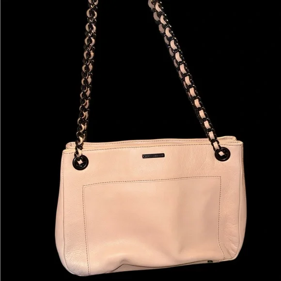 Rebecca Minkoff Tan Shoulder Bag with Chain Straps - Picture 9 of 10